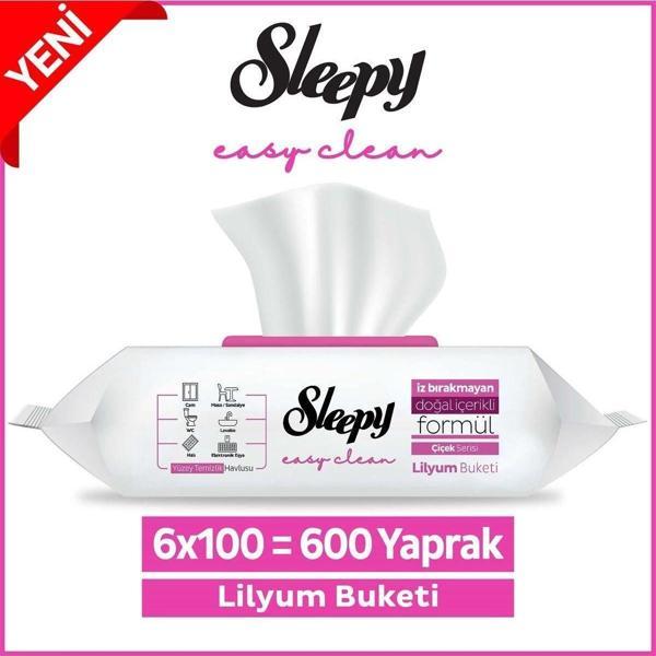 Sleepy Lilyum Buketi Yüzey Temizlik Havlusu 100' lü X 6 - Image 1