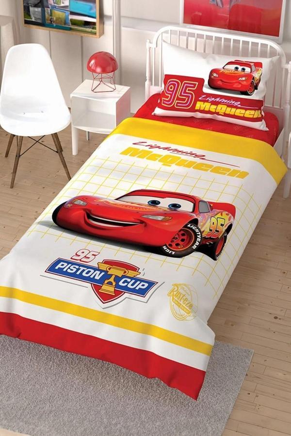 Taç Lisanslı Cars Tek kişilik Nevresim Takımı - Image 1