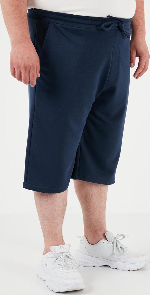 Buratti Pamuklu Regular Fit Büyük Beden Erkek Bermuda 5908042B İNDİGO - Image 1