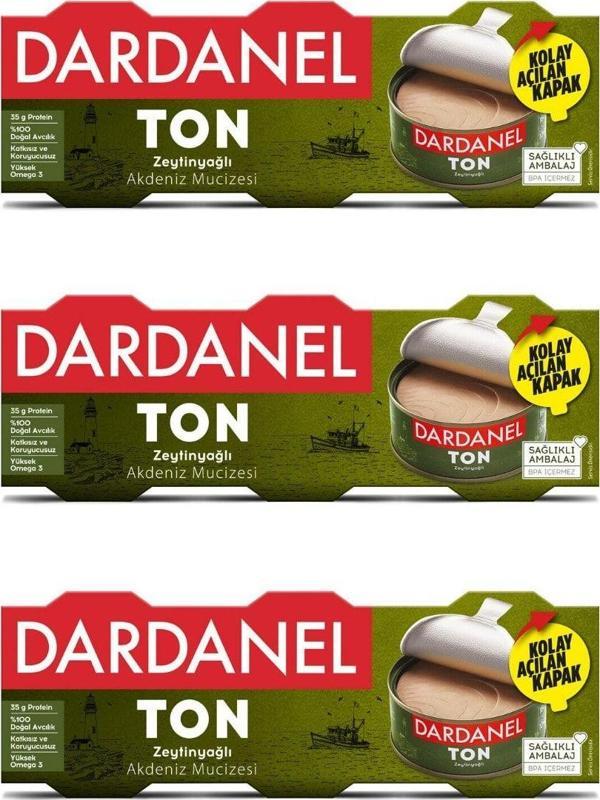 Dardanel 75 Gr X 3 Zeytinyağlı Ton Balığı 3'Lü Paket - Image 1