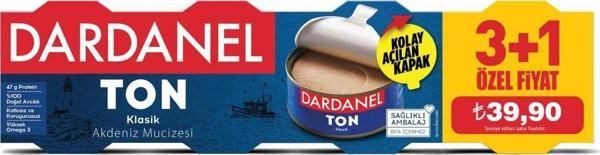 Dardanel Ayçiçekyağlı Ton Balığı 4X75G(3+1) 6 Adet - Image 1