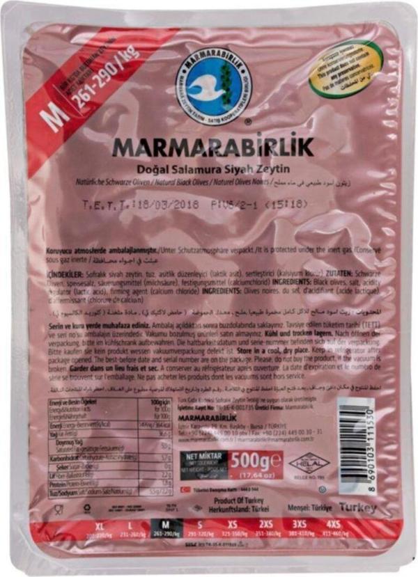 MarmaraBirlik Süper Zeytin 500 Gr - Image 1