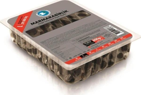 MarmaraBirlik Vakum Doğal Salamura Zeytin 800 Gr  12 Adet - Image 1