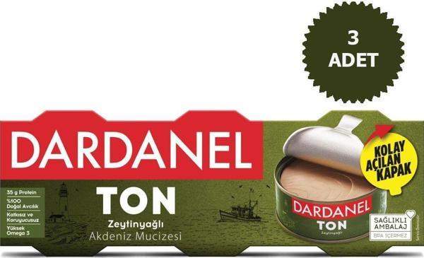 Dardanel Zeytinyağlı Ton Balığı 3X75G 3 Adet - Image 1