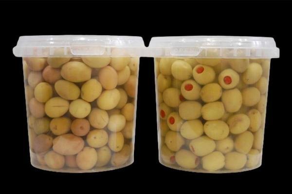 sadıcım Biberli 650 Gr + Çizik 650 Gr Yeşil Zeytin Pet Kavanoz - Image 1