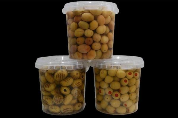 sadıcım Çizik 650 Gr + Izgara 600 Gr + Biberli 650 Gr Yeşil Zeytin Pet Kavanoz - Image 1