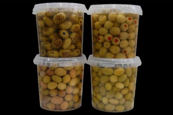 sadıcım Çizik 650 Gr + Kırma 650 Gr + Izgara 600 Gr + Biberli 650 Gr Yeşil Zeytin Pet Kavanoz - Image 1