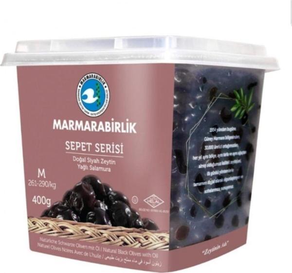 MarmaraBirlik 261-290 Adet Sepet Serisi Zeytin 400 Gr -12'Li Koli - Image 1