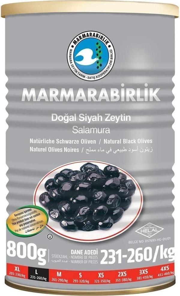 MarmaraBirlik Hiper Zeytin Teneke L 800 Gr - Image 1