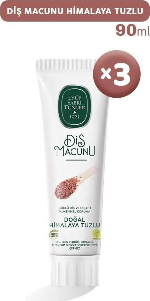 Eyüp Sabri Tuncer Diş Macunu Himalaya Tuzlu 90 Ml X 3 - Image 1