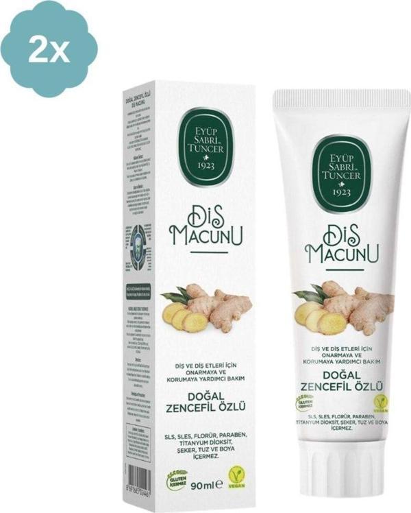 Eyüp Sabri Tuncer Zencefil Özlü Diş Macunu 90 Ml X 2 Adet - Image 1