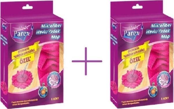 Parex Otomatik Temizlik Setlerine Uyumlu Mikrofiber Yedek Mop X2 Adet - Image 1
