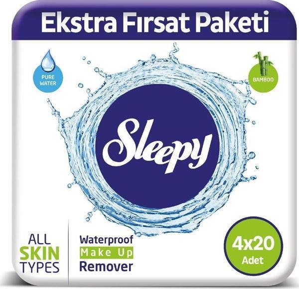 Sleepy Makyaj Temizleme Mendili 4X20 Adet 80 Yaprak - Image 1