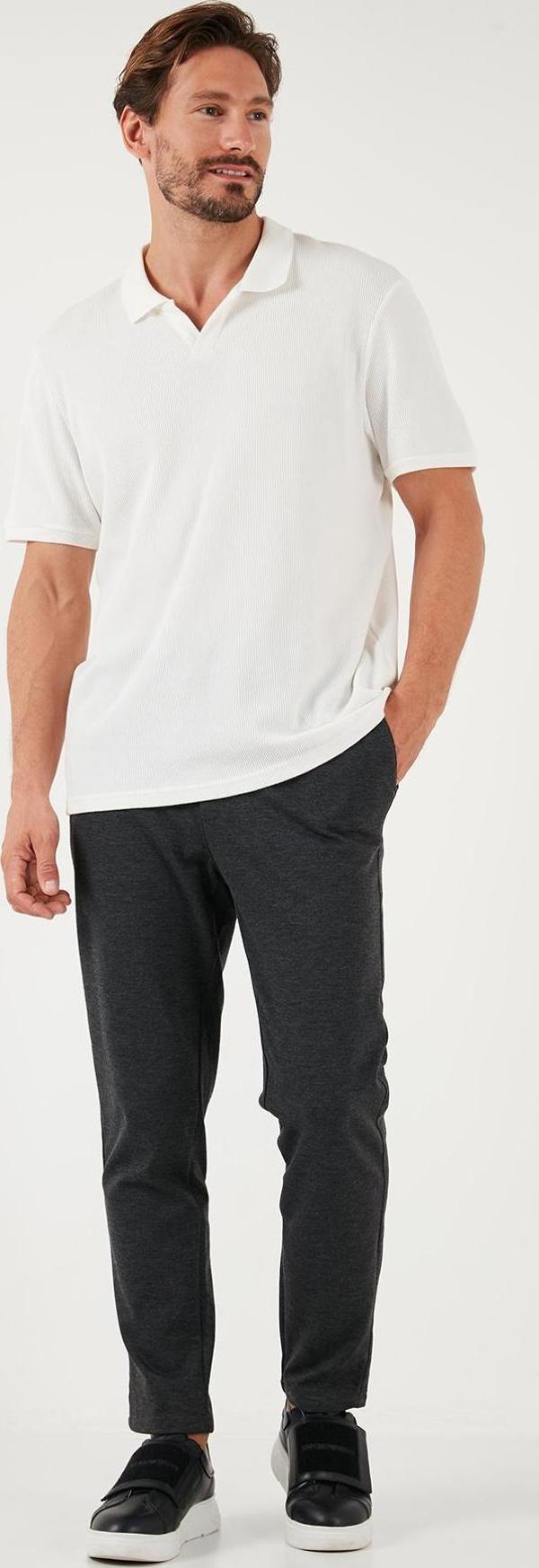 Buratti Slim Fit Normal Bel Düz Paça Erkek Pantolon 6135549 ANTRASİT - Image 1