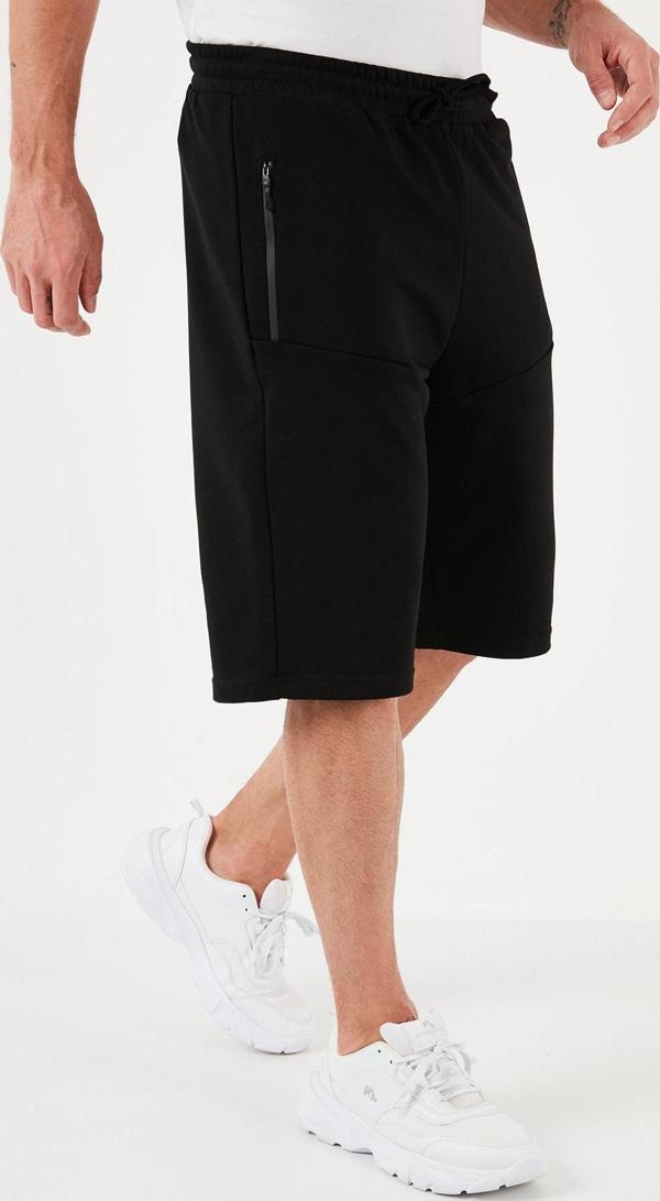 Buratti Belden Bağlamalı Pamuklu Cepli Regular Fit Erkek Short 5908047 SİYAH - Image 1