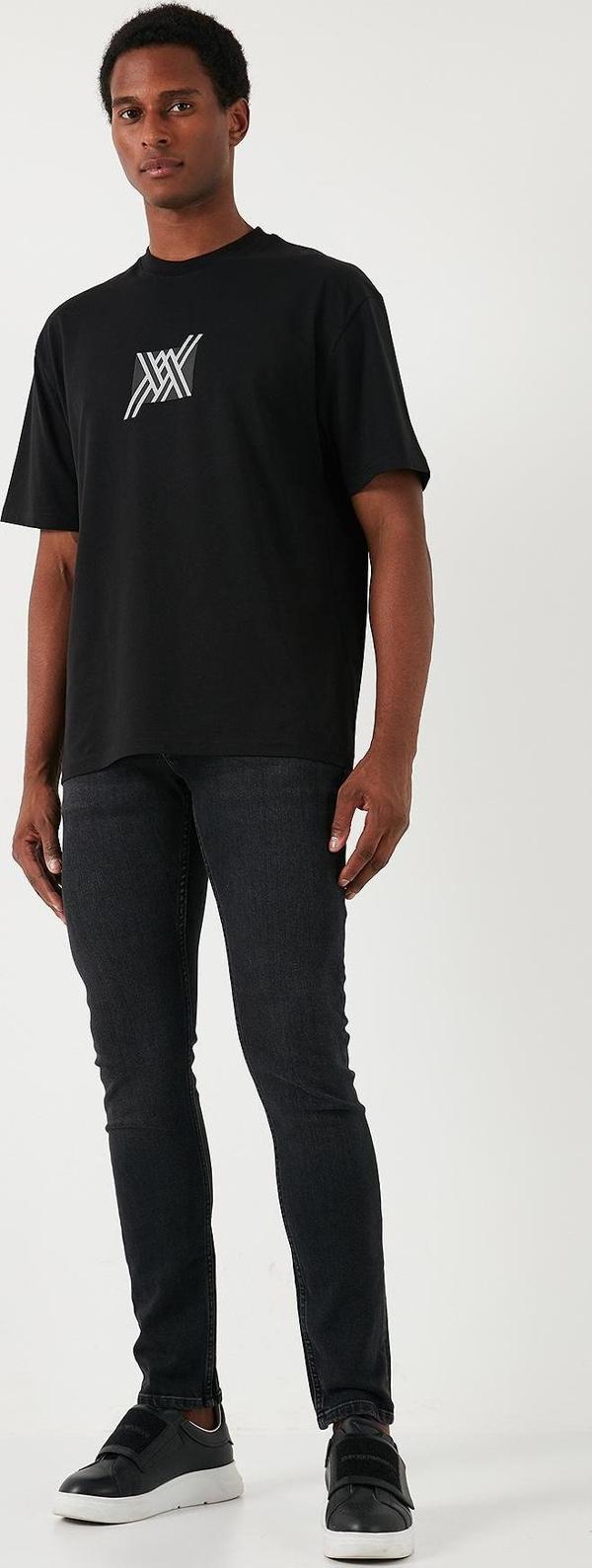 Buratti Streç Pamuklu Slim Fit Normal Bel Dar Paça Jeans Erkek Kot Pantolon 1131S06NAPOLI SİYAH - Image 1