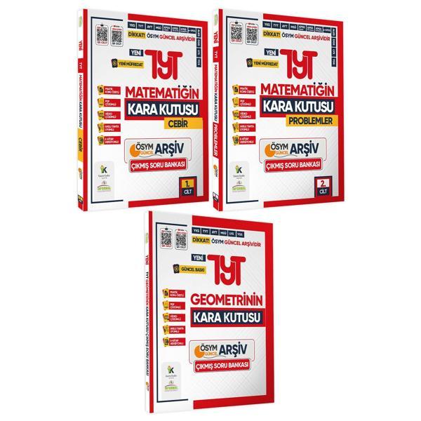 2025 TYT Matematik Kara Kutu 1.-2.Cilt ve Geometri Çıkmış Soru Bankası 3lü Set Video/PDF Çözümlü - Karakutu Yayınları - Image 1
