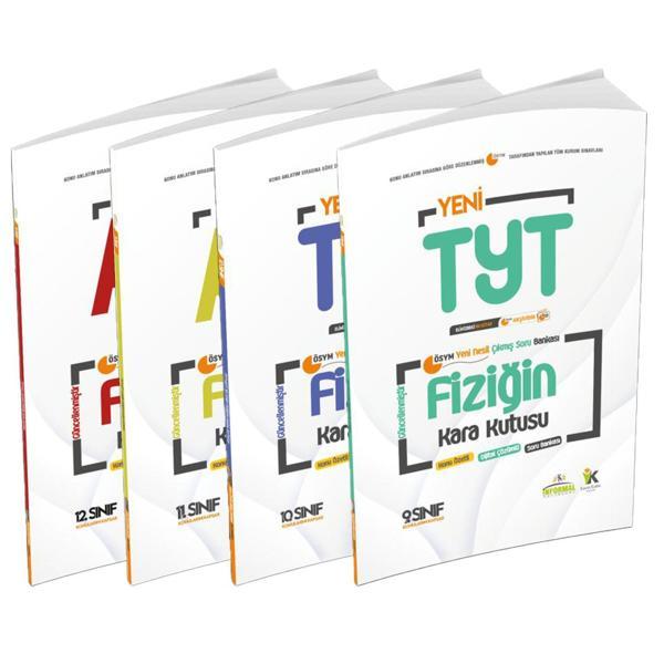 YKS-TYT-AYT Fizik Kara Kutu ÖSYM Çıkmış Soru Bankası 4lü Set Konu Özetli Dijital Çözümlü - Karakutu Yayınları - Image 1