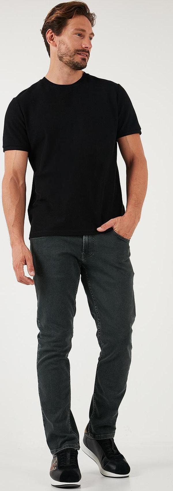 Buratti Pamuklu Normal Bel Regular Fit Boru Paça Jeans Erkek Kot Pantolon 2211S24PARMA YEŞİL - Image 1
