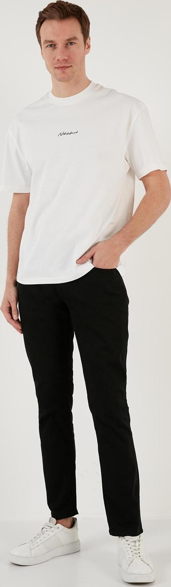 Buratti Pamuklu Normal Bel Regular Fit Boru Paça Jeans Erkek Kot Pantolon 2210J57PARMA SİYAH - Image 1