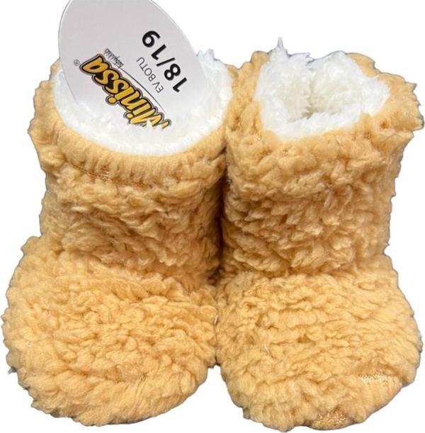 Minissa Desensiz Panduf Bebek Patiği 1468 Kahverengi 18-19 - Image 1