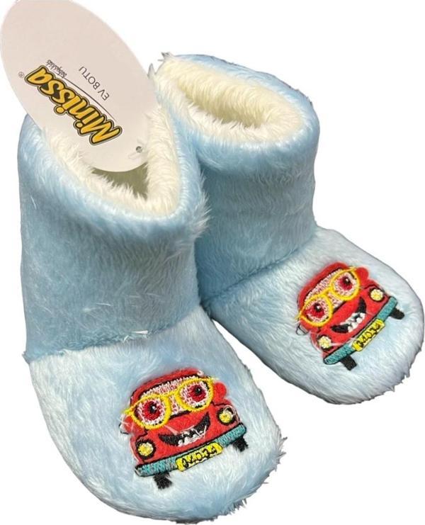 Minissa Desenli Panduf Bebek Patiği 1468 Açık Mavi 18-19 - Image 1