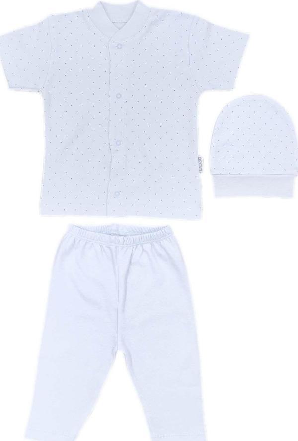 Sebi Bebe Nokta Puanlı Kısa Kollu Pijama Takımı 2264 - Image 1