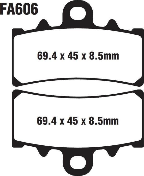 Bajaj Ktm Rc Duke 125-200-390 Ön Fren Disk Balatası Fa606 İth - Image 1