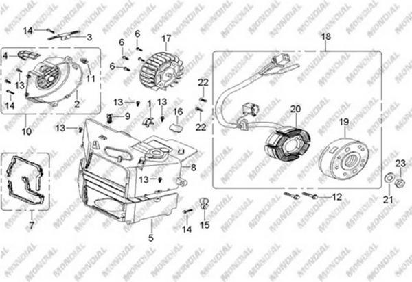 Atv Vulcan-X Alternatör 6 Lı Komple Orj - Image 1