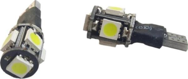 T10 12V Led Ampül Çakar Beyaz 2 Li - Image 1