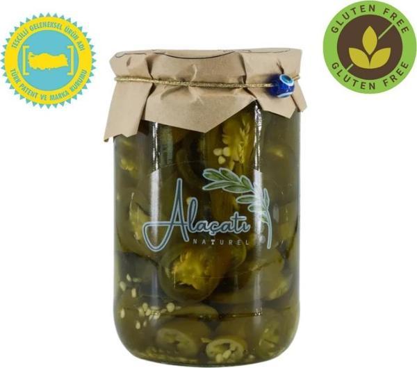 Alaçatı Naturel Doğal Jalapeno Turşusu 660cc Süzme 300 g e - Image 1