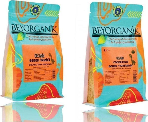 Beyorganik 2'Li Vegan Ek Gıda Seti (Vegan Bebek Tarhanası 300 Gr/Bebek Irmiği 350 Gr) - Image 1