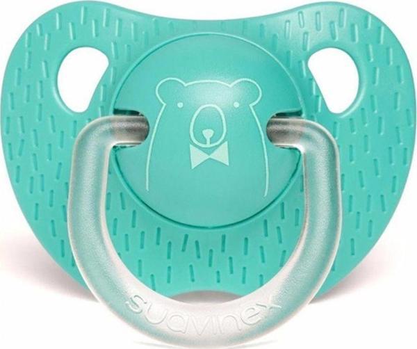 Suavinex Evolutıon Silikon Ortodontik Emzik (6-18 Ay) Bear Yeşil - Image 1