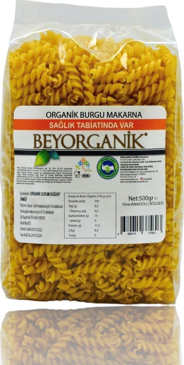 Beyorganik 500 Gr Burgu Makarna - Image 1