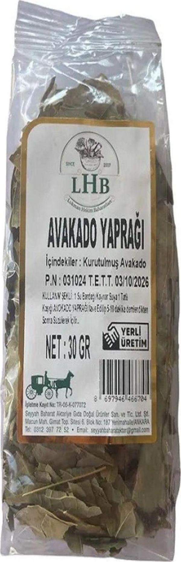 Lokman Hekim Baharat Avokado Yaprağı 30 Gr - Image 1