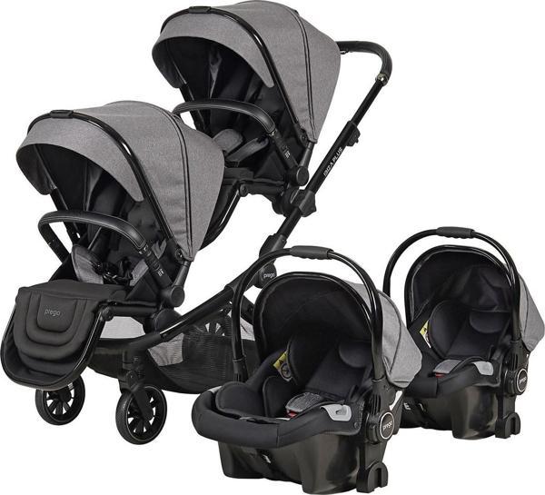 Prego İbiza Plus Travel Sistem İkiz Bebek Arabası 2223 - Image 1