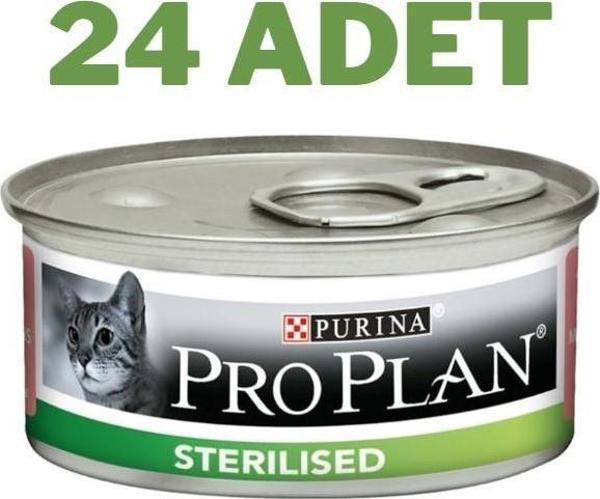Pro Plan Sterilised Somonlu Yetişkin Kedi Konservesi 24x85 Gr - Image 1