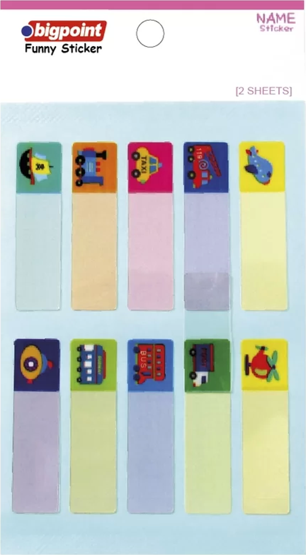 Bigpoint Sticker School Ulaşım Araçları 2 Yaprak - Image 1