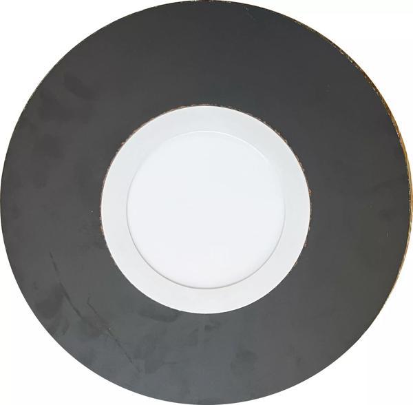 Antrasit Tavan Lambası - Merdiven Lambası - Koridor Lambası - Banyo Lambası - Çocuk Oda - Mdf Lam 42cm 18W - Image 1