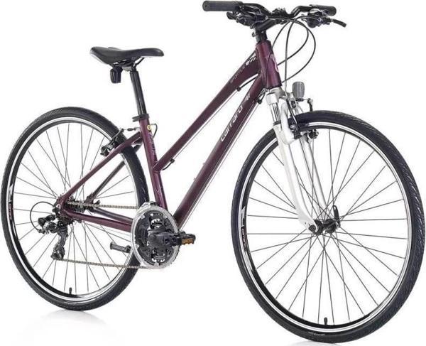 Carraro Sportive 222 V Fren 21 Vites 28 Jant Şehir Bisikleti Mat Mor Gri Fuşya 46 Kadro - Image 1