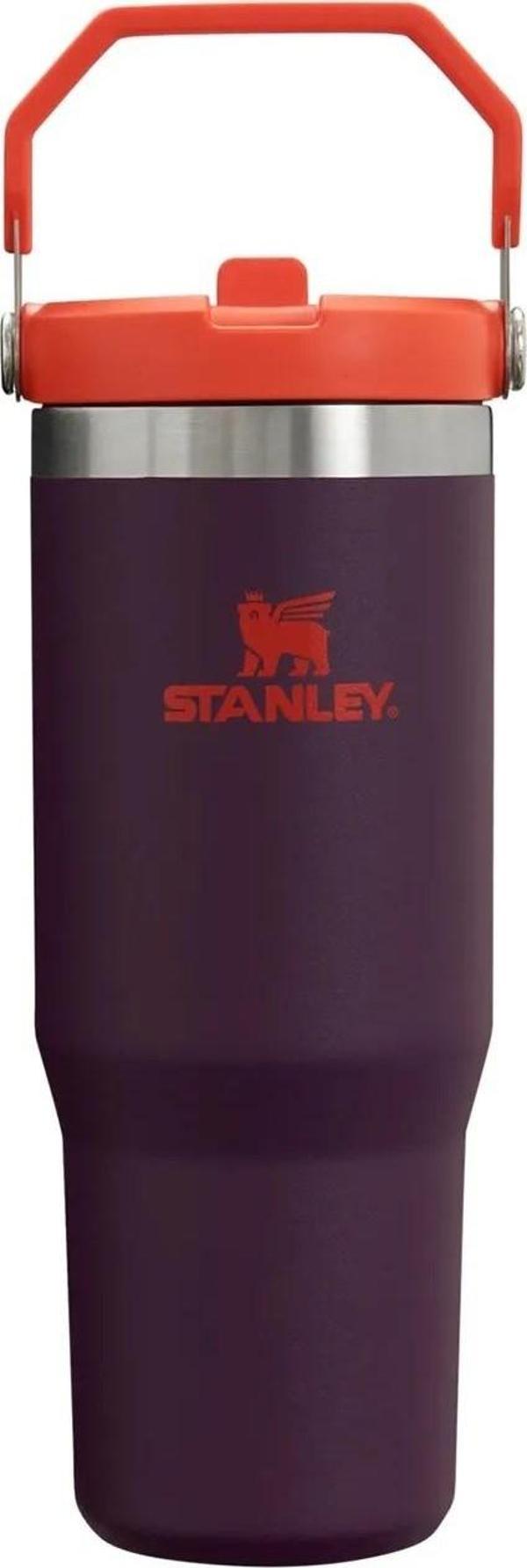 Stanley The Iceflow Flip Straw Pipetli Termos Bardak 0,89L Mor/Turuncu - Image 1