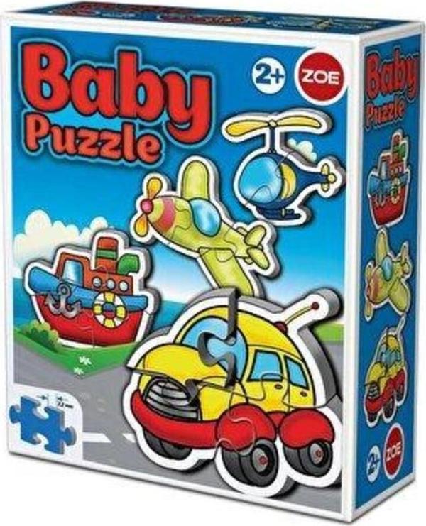 2 Yaş Üzeri Çocuklar İçin Başlangıç Seviyesi Eğitici Lisanslı Taşıtlar Temalı 4'Lü Puzzle - Image 1