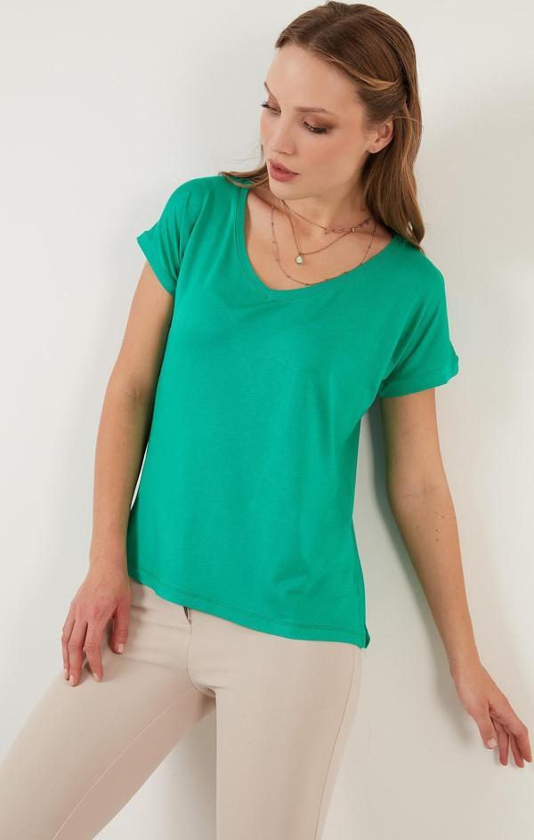 Lela V Yaka Rahat Kesim Bayan Bluz 5862000 BENETTON - Image 1