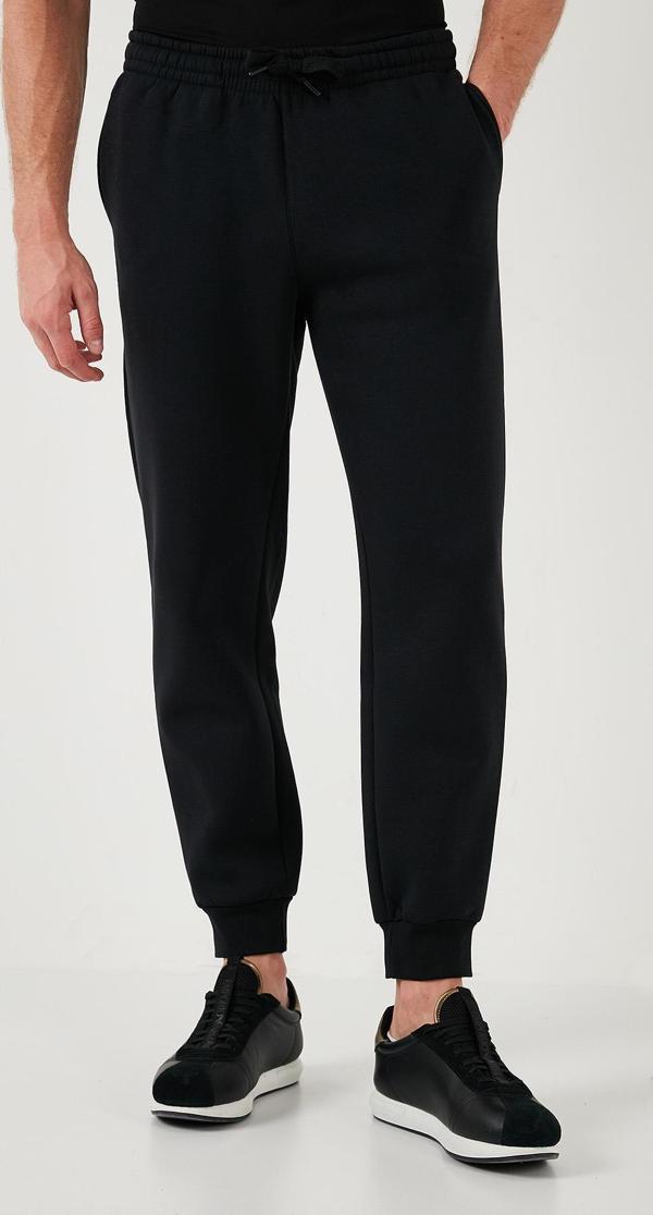 Buratti Pamuklu Regular Fit Normal Bel Cepli Erkek Eşofman Altı 5908060 SİYAH - Image 1