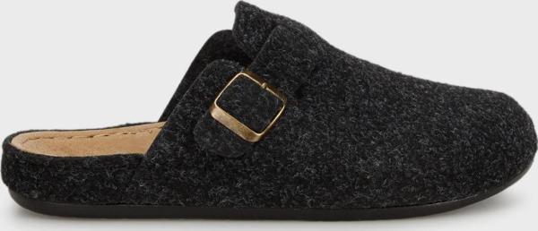 Buratti Kemerli Keçe Kışlık Ev Erkek Terlik 6711003 ANTRASİT - Image 1