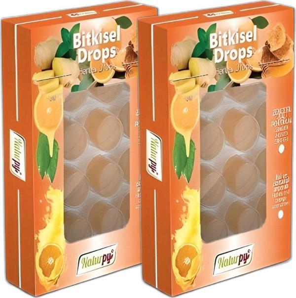 Naturpy Bitkisel Bal Ve Portakallı Drops Şeker 30 G (2 Paket) - Image 1