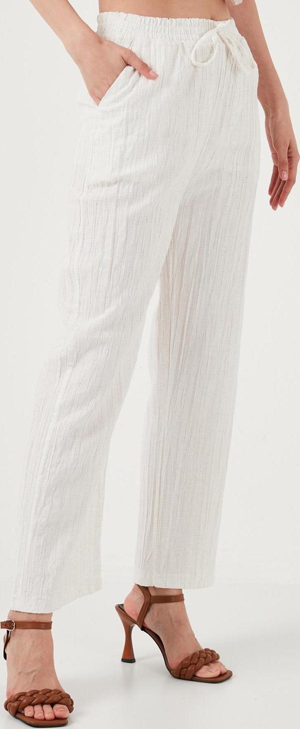 Lela Relaxed Fit Bol Paça Cepli Bayan Pantolon 5865678 TAŞ - Image 1