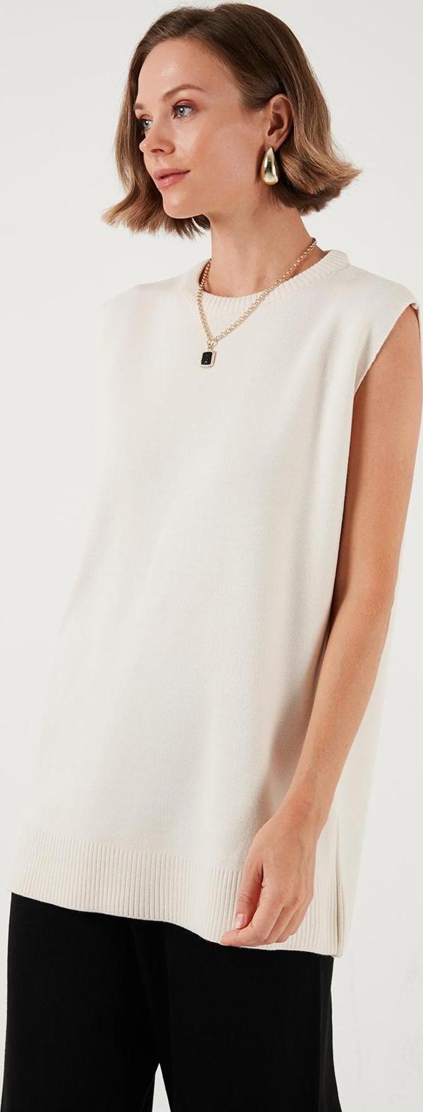 Lela Bisiklet Yaka Triko Bayan Süveter 4616173 EKRU - Image 1