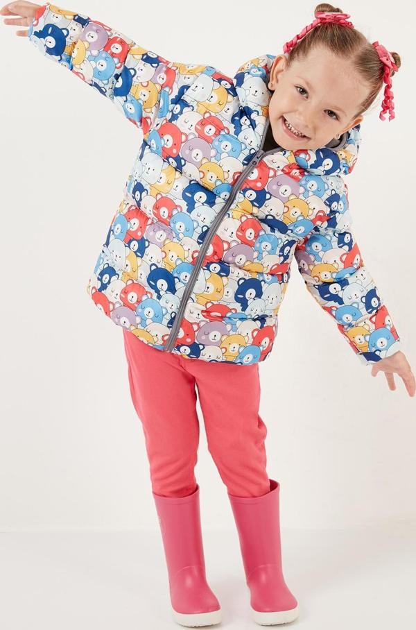 Lela Ekstra Dolgulu İçi Yumuşak Polarlı Kapüşonlu Şişme Unisex Çocuk Mont 5763008 KIRMIZI - Image 1