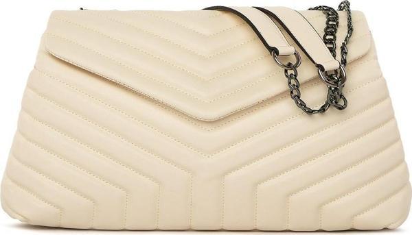 Bagmori V Nakışlı Çanta Krem - Image 1